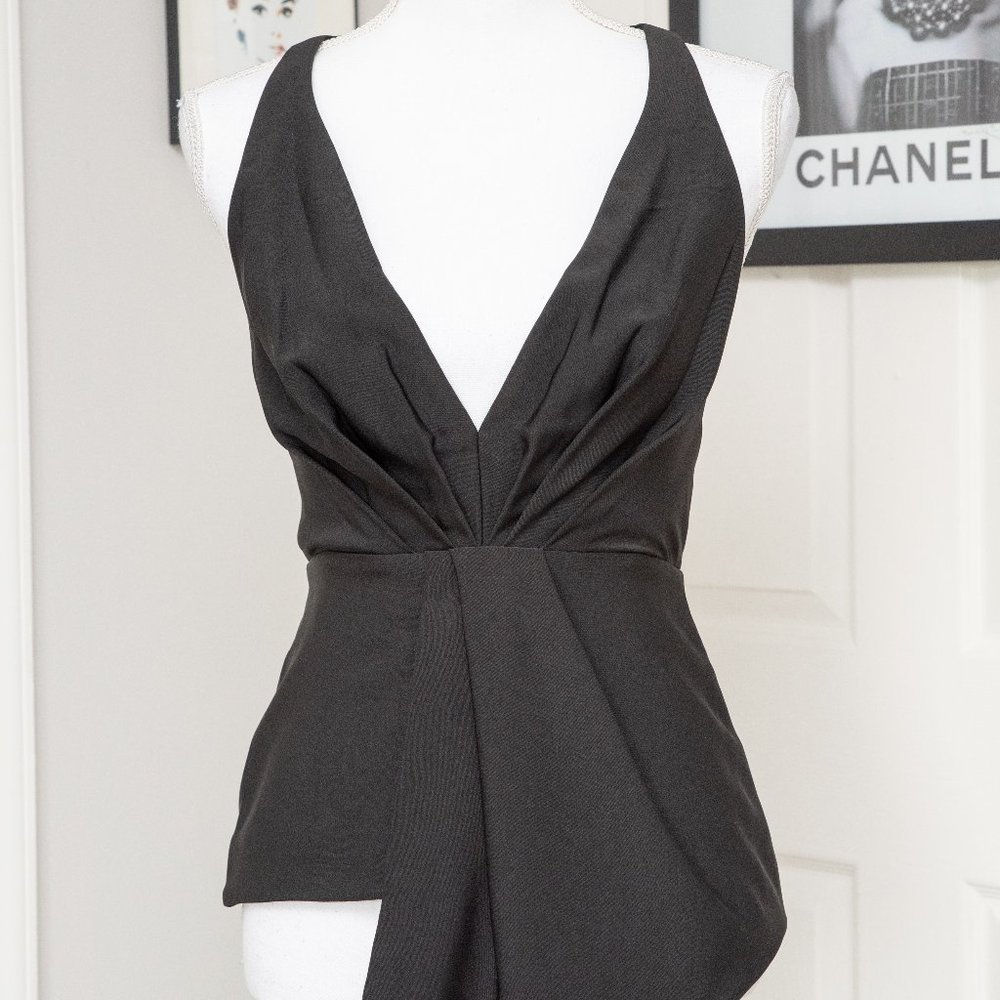 NWT Plunge Bebe Sleeveless Blouse